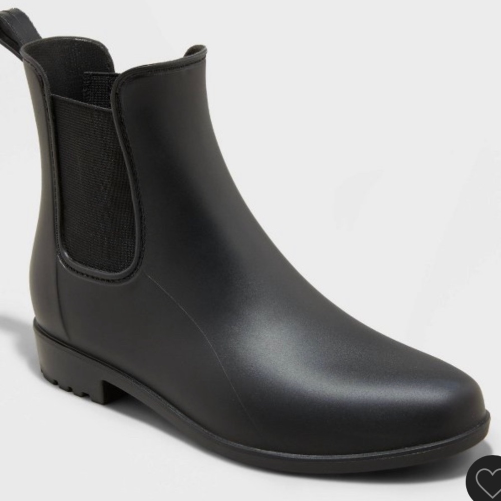Target short black rain boots